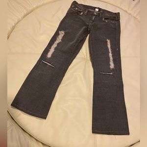 Vintage True Religion Jeans , Black , Distressed , Size 30